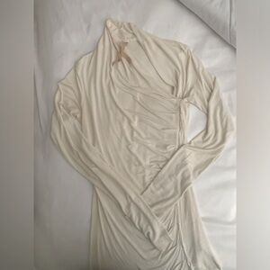 Bailey 44 Asymmetrical Neck Rushed Top